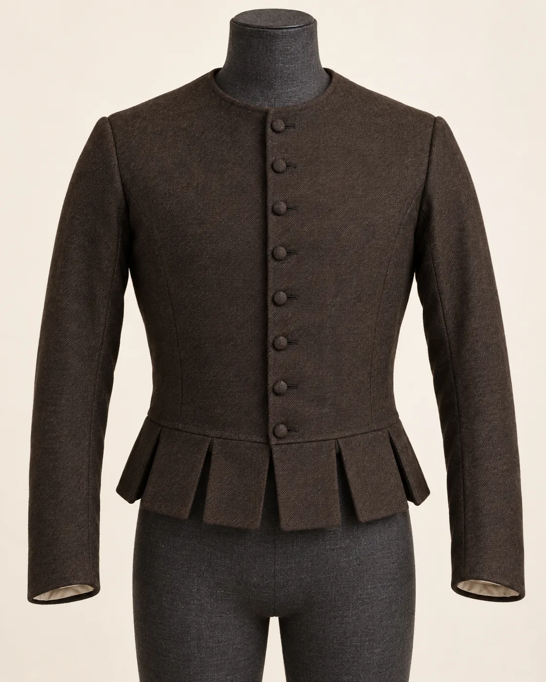 Dunford Renaissance-Inspired Doublet with Twelve Waist Tabs, front view Dunford Renaissance-Inspired Doublet with Twelve Waist Tabs, front view