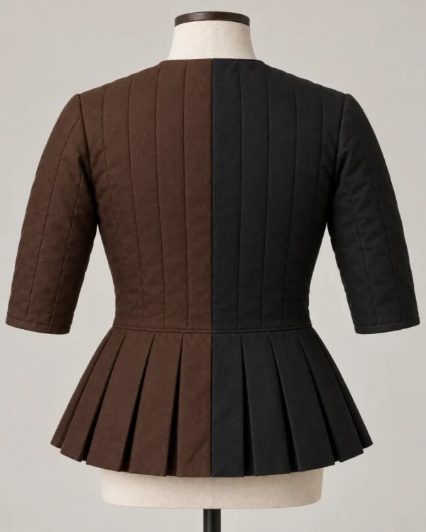 Ebonford Mi-Parti Quilted Fantasy Jacket, rear view