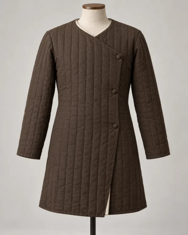 Greywatch Overlap-Front Medieval Gambeson, front view