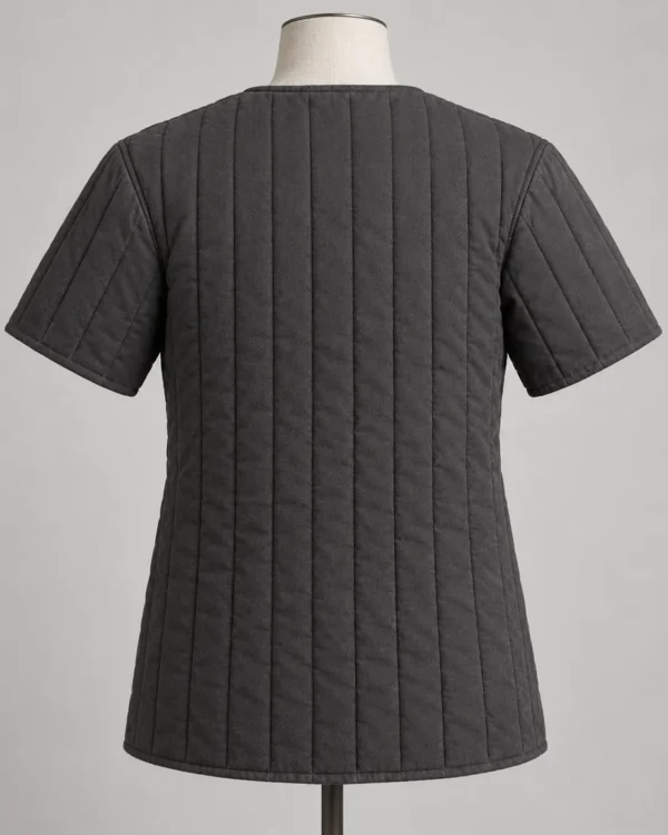 Harthmere Short-Sleeve Medieval Gambeson, rear view