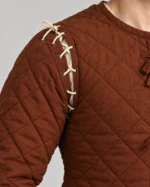 Details of Kestrel Lace-On Sleeve Quilted Costume Jacket