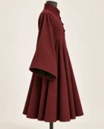Lantern Hall Pleated Wool Medieval Gown, side view