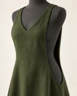 Details of Marl Fen Sideless Wool Medieval Surcote
