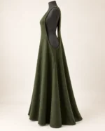 Marl Fen Sideless Wool Medieval Surcote, side view