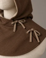 Details of Side-Tie Medieval Peasant Hood